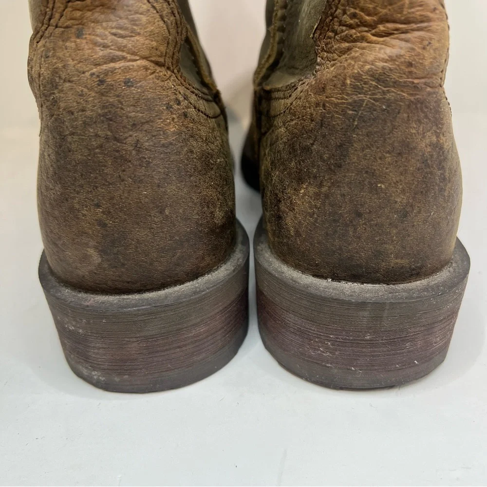 Ariat Brown Tan Leather Cowboy Boots